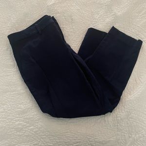 Lauren Ralph Lauren Petite Cropped Navy Pants